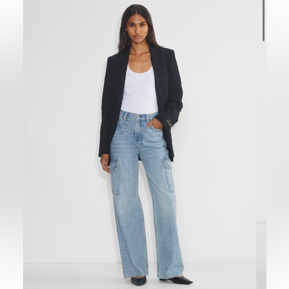 Denim Forum Denim - Aritzia Denim Forum Wide Leg Cargo Jeans